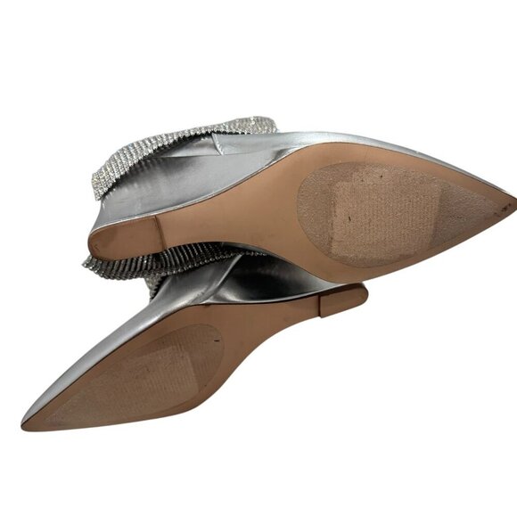 Steve Madden Riski Metallic Leather Rhinestone Foldover Tall Wedge Boots NEW - Picture 10 of 10